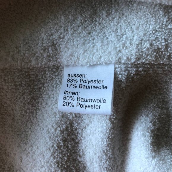 Luxury Vintage TCM Bathrobe Ivory White - Picture 4 of 14